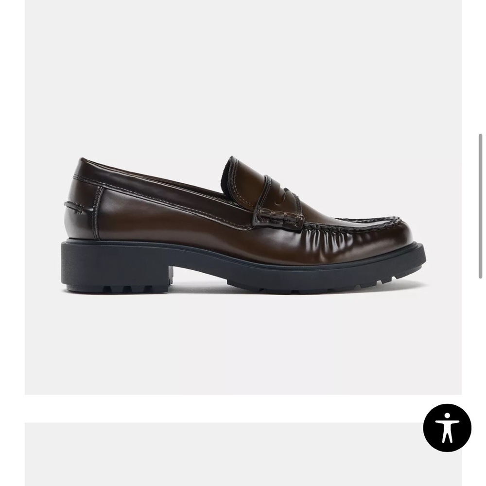 Zara brown loafers size 37